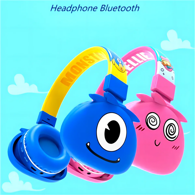 Fone de Ouvido Headphone Bluetooth Sem Fio Mostrinhos - Teus Pulos