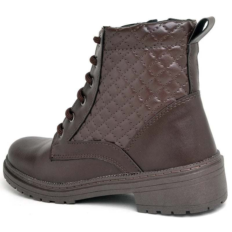 Bota Coturno Casual Feminina Outono Inverno Zoya - Teus Pulos