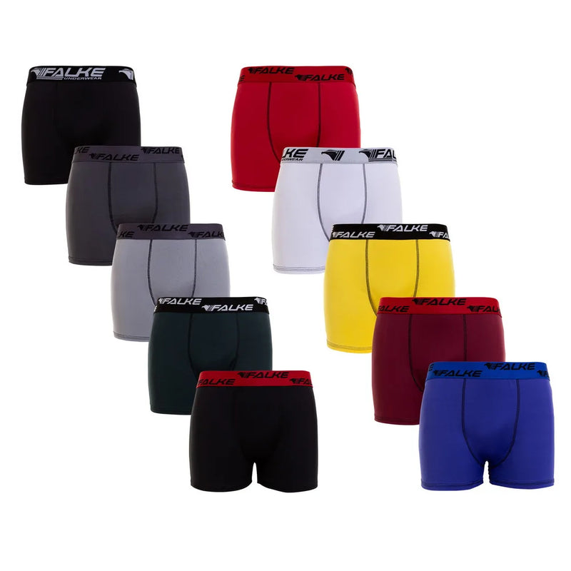 Kit 10 Cueca Box Algodão Masculino UrbanFit - Teus Pulos