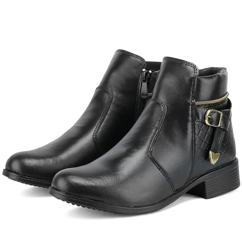 Bota Botinha Feminina Casual Cano Curto Nola - Teus Pulos