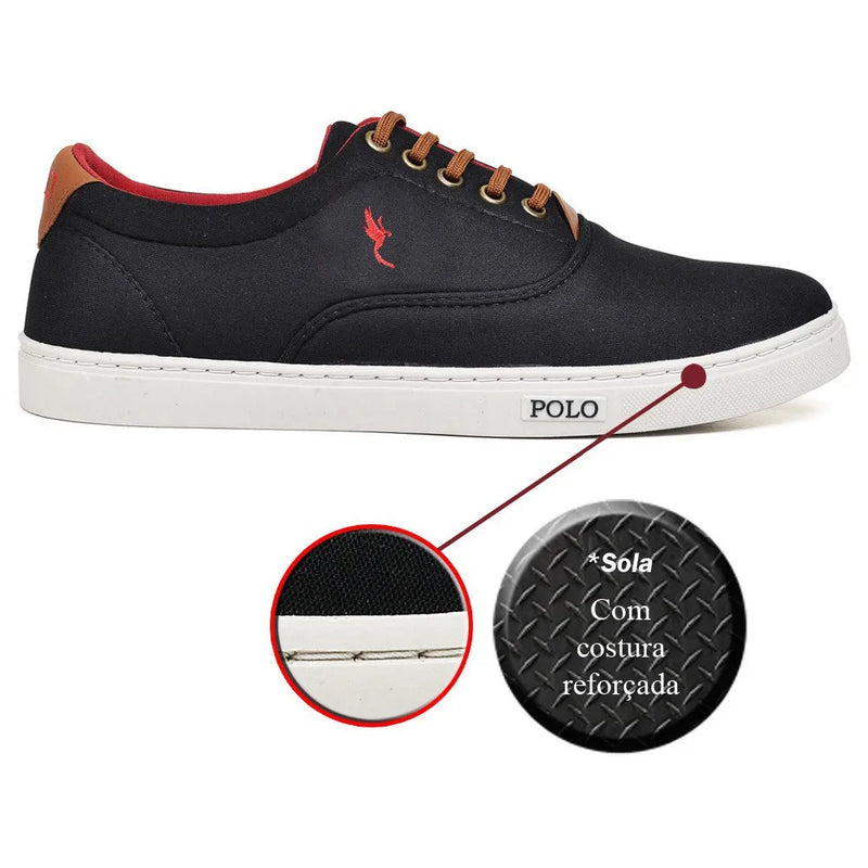 Tênis Masculino Casual Cano Baixo Zola - Teus Pulos