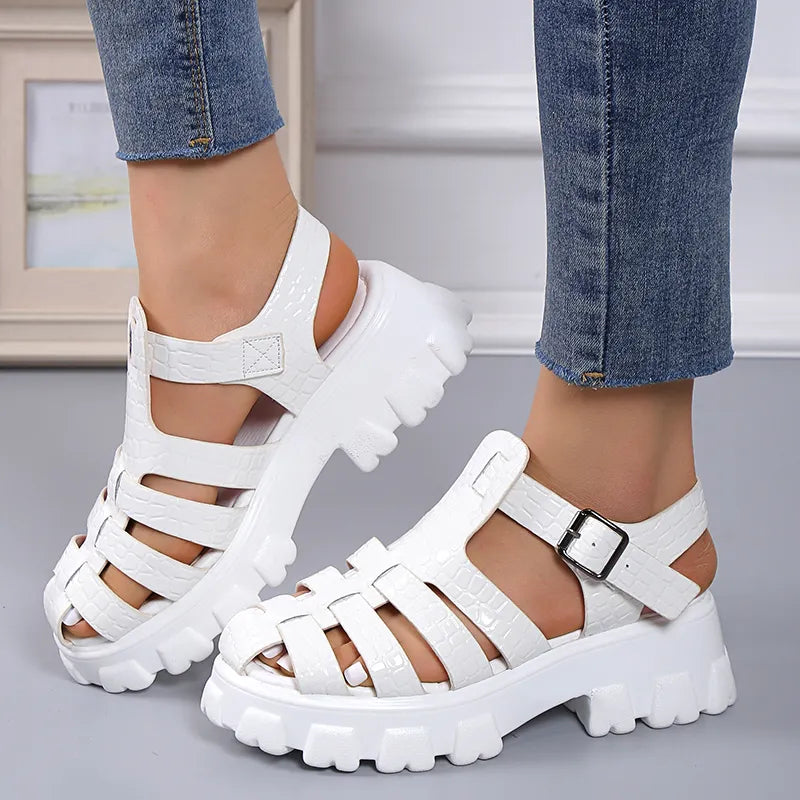 Sandalia Gladiador Casual Feminina - Teus Pulos