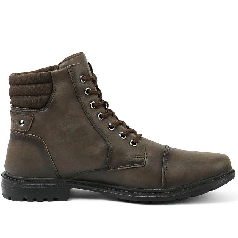 Bota Coturno Casual Tratorada Adventure com Ziper Lateral - Teus Pulos